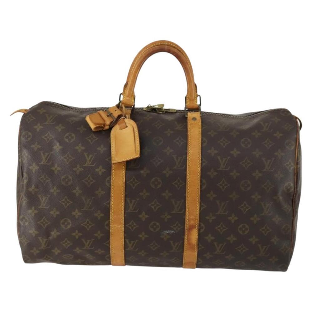 LOUIS VUITTON Monogram Keepall 50 Boston Bag M41426 LV Auth 161021 - Picture 13 of 16